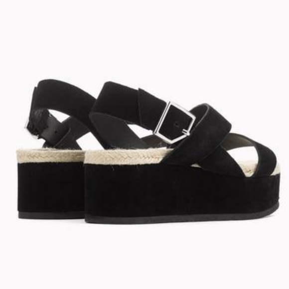 Rag & Bone Suede Platform Espadrille Sandals - Picture 4 of 4